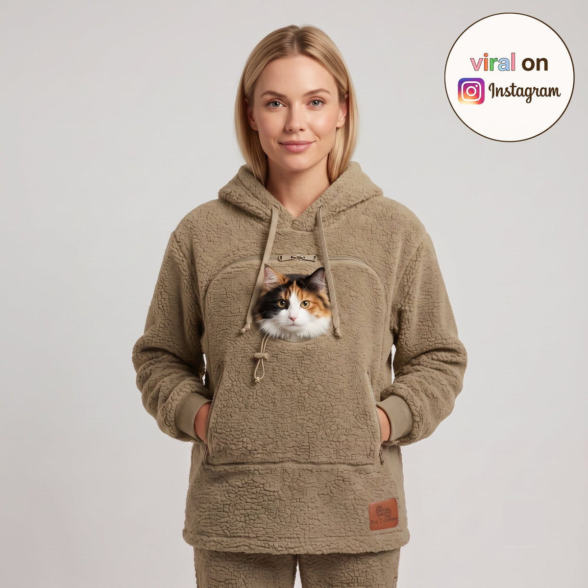 Huggiez™ Hoodie with Pet Tote Carrier