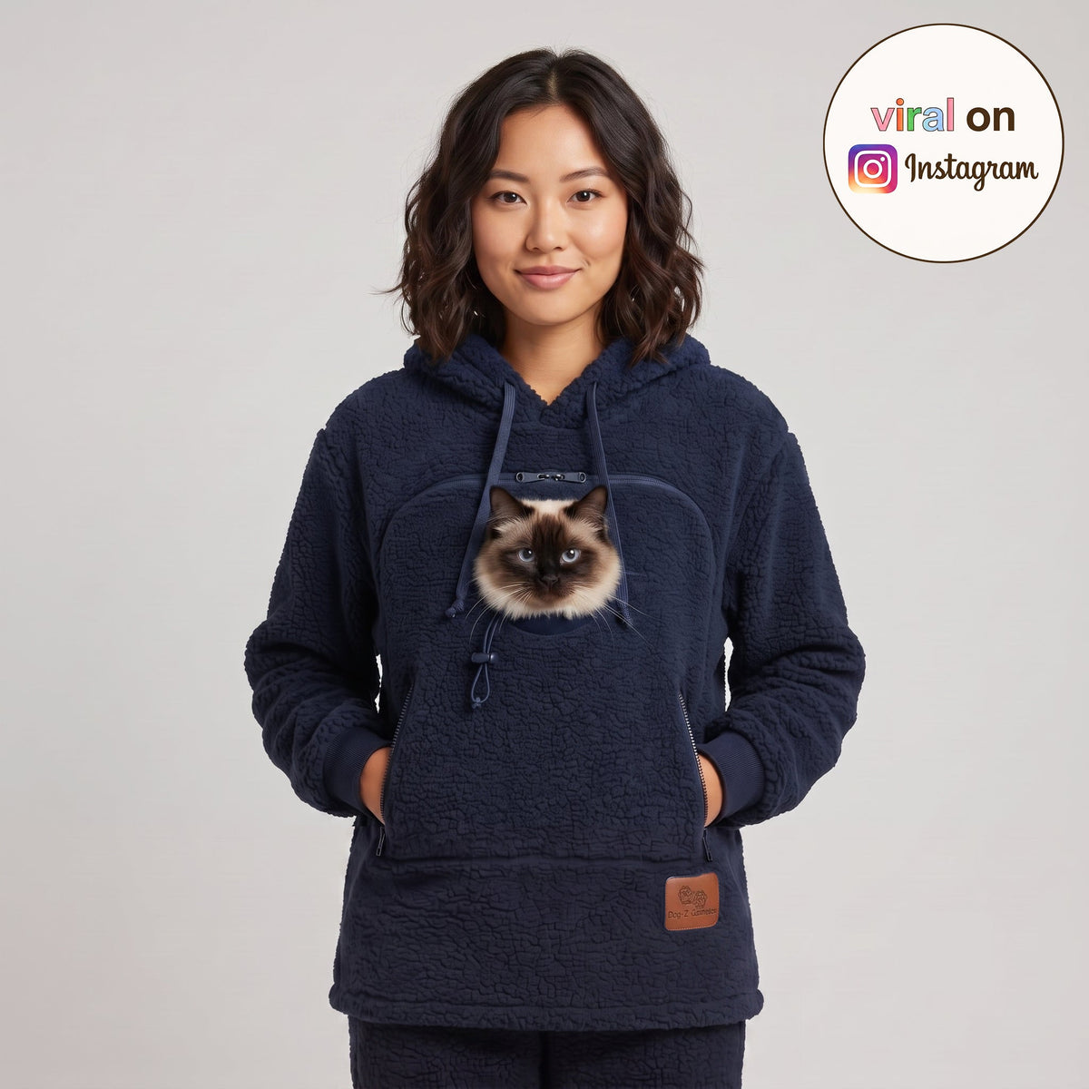Huggiez™ Hoodie with Pet Tote Carrier