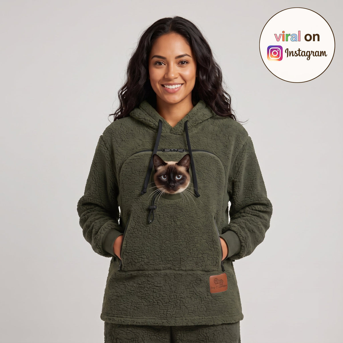 Huggiez™ Hoodie with Pet Tote Carrier